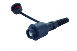 Модуль Industrial категории 6A FTP на кабель, крышка, черный