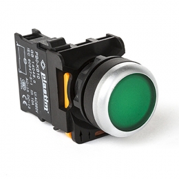 PB0-AA31; Кнопка управления, без подсветки, 1NO (Зеленый)