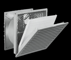 Вентилятор с фильтром для шкафов Elbox серии EMS, 320320150, до 785 м3/ч, 230 В, IP 55, цвет серый