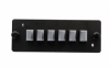 Eurolan Планка Q-SLOT с 6 адаптерами MTP, KeyUP/KeyDOWN, черные