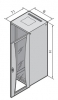 Rittal TE7000 шкаф с обзорн. дв. 800x1200x800mm