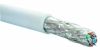 Eurolan Кабель Slim Line кат. 6A, S/FTP, 500 МГц, 4 пары, LSZH нг(A)-HFLTx, внутр, белый, 500 м