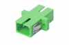 Eurolan Оптический адаптер OS2 APC, симплекс SC, с фланцами, зеленый