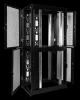 ЦМО Шкаф серверный ПРОФ напольный колокейшн 46U (600  1000) 2 секции, дверь перф. 2 шт., чёрный,в сборе