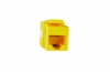 Eurolan Модуль UTP категории 5е keystone, желтый