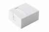 Eurolan Настенная коробка 1-портовая со шторками, белый