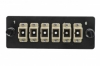 Eurolan Комплект планка с 6 адаптерами симплекс SC OM2, сплайс-кассета, монтажные шнуры, КДЗС, вводы