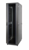 Eurolan Дверь серия S3000, 33U, ширина 600 мм, стеклянная одностворчатая, черный
