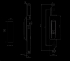 ЦМО Замок для напольных шкафов серии ШТВ высотой 12U, универсальные ключи