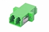 Eurolan Оптический адаптер OS2 APC, дуплекс LC, с фланцами, зеленый