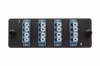 Eurolan Комплект планка Q-SLOT с 4 адаптерами  квадро LC OS2, монтажные шнуры, КДЗС